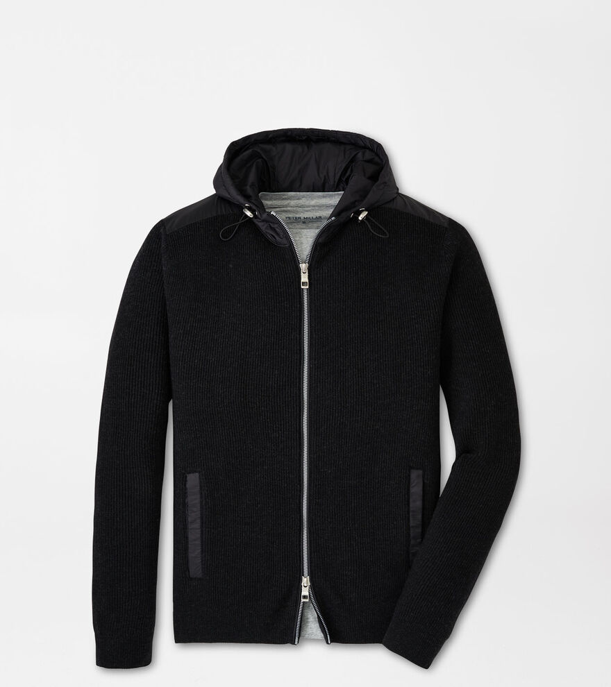 Holdridge Hybrid Full-Zip Hooded Jumper image number 1