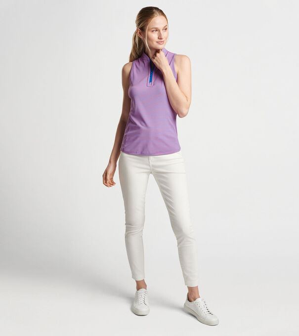 Vista Stripe Shirley Sleeveless Polo