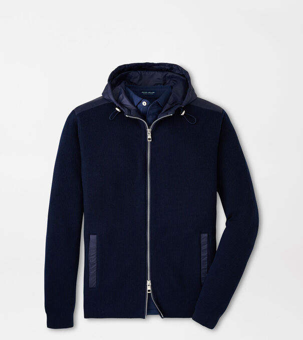 Holdridge Hybrid Full-Zip Hooded Jumper