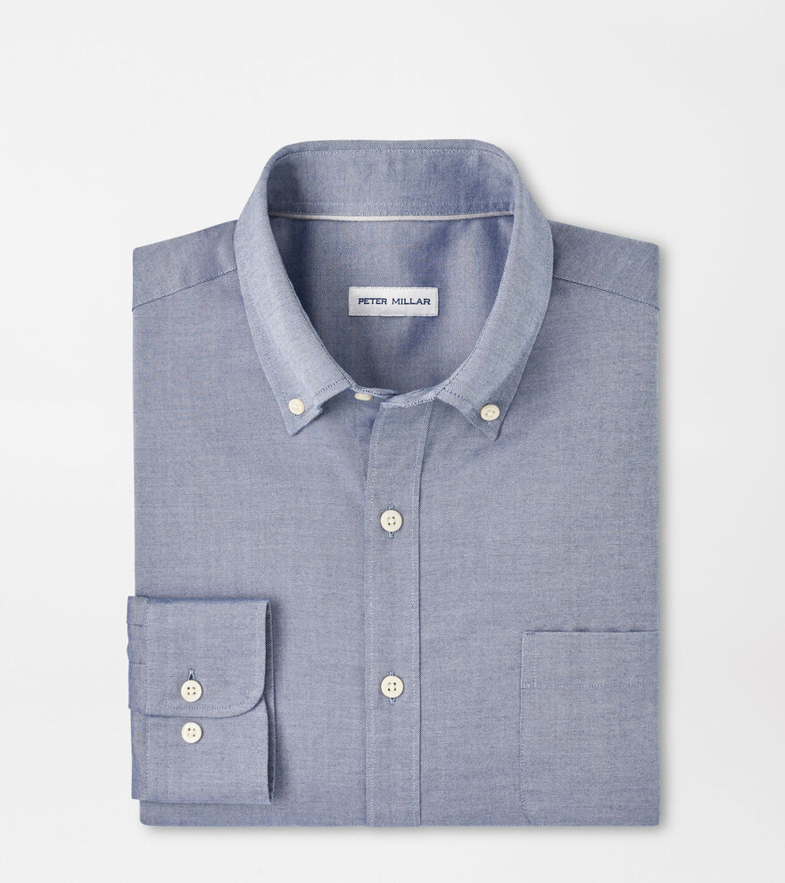 Campbell Perfect Pinpoint Cotton-Stretch Shirt image number 1