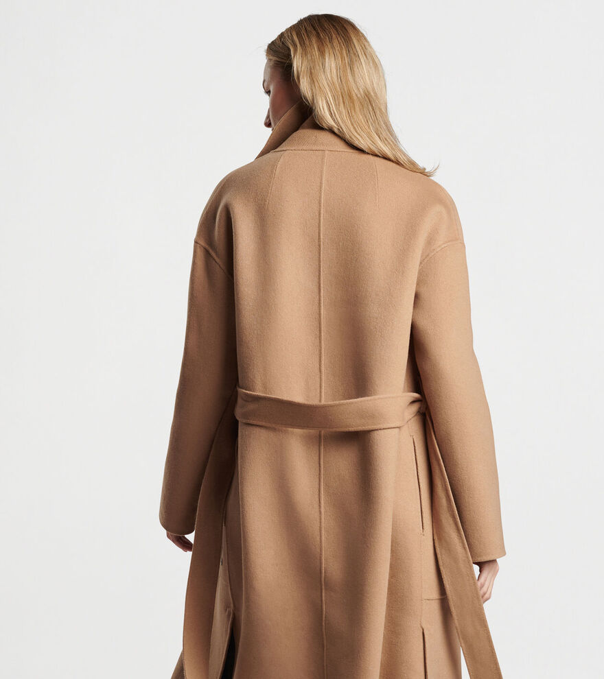 Women's Artisan Crafted Cashmere Belted Coat image number 3