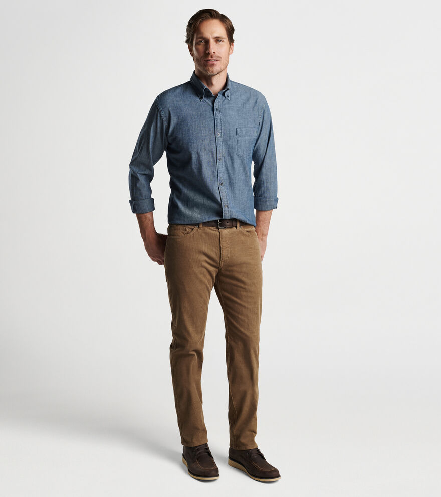 Superior Soft Corduroy Five-Pocket Trouser | Men's Trousers | Peter Millar