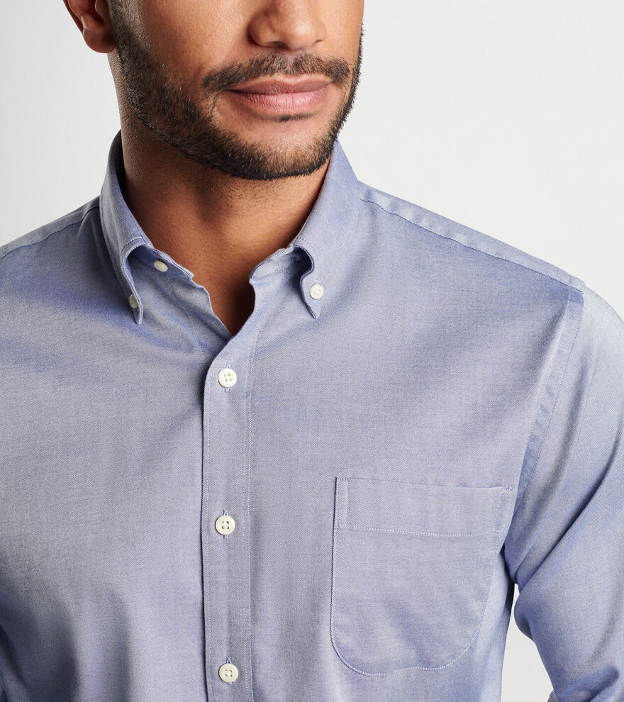 Campbell Perfect Pinpoint Cotton-Stretch Shirt image number 5