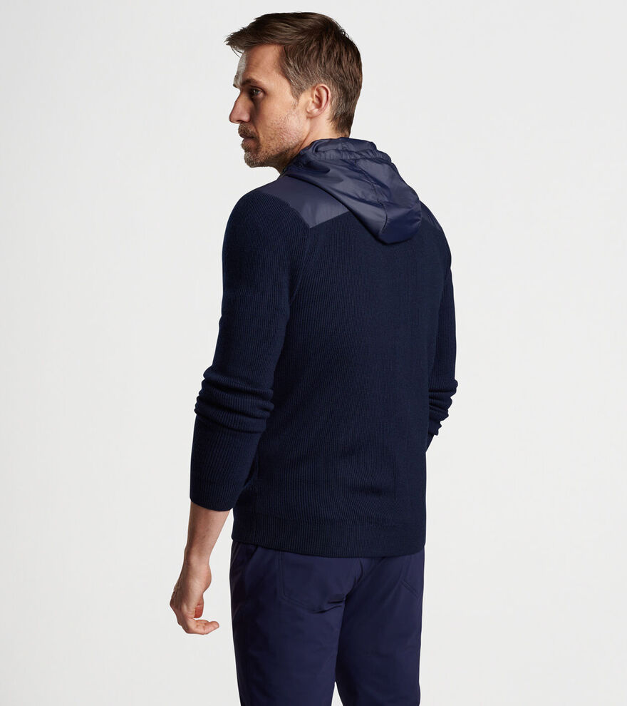 Holdridge Hybrid Full-Zip Hooded Jumper image number 3