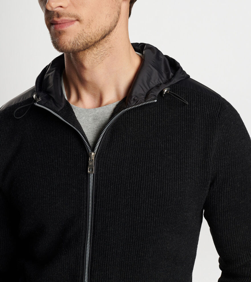 Holdridge Hybrid Full-Zip Hooded Jumper image number 4