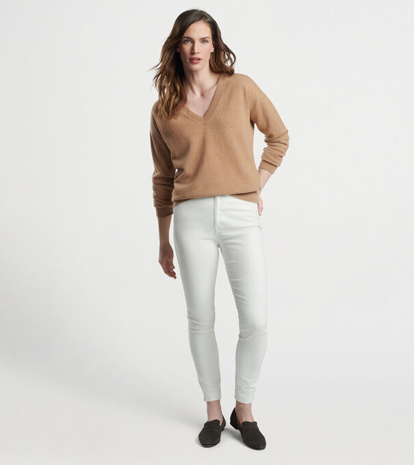 Women's Artisan Crafted Cashmere V-Neck Jumper