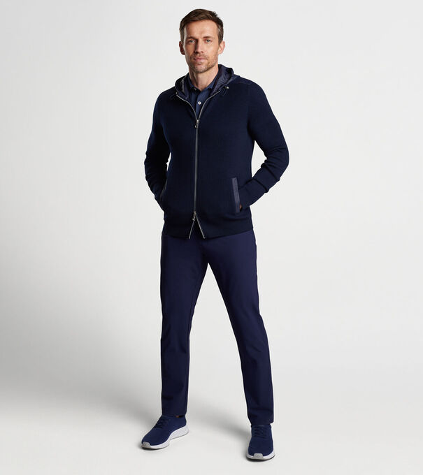 Holdridge Hybrid Full-Zip Hooded Jumper