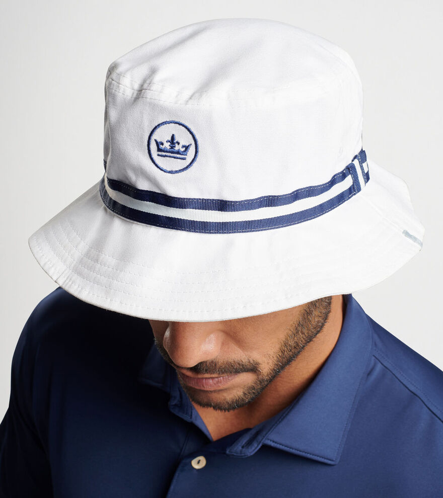 Peter Millar Crown Seal Oxford Bucket Hat image number 3