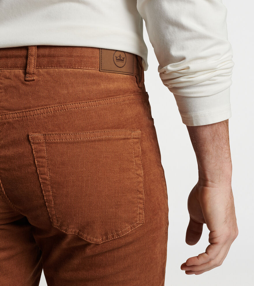 Superior Soft Corduroy Five-Pocket Trouser image number 4