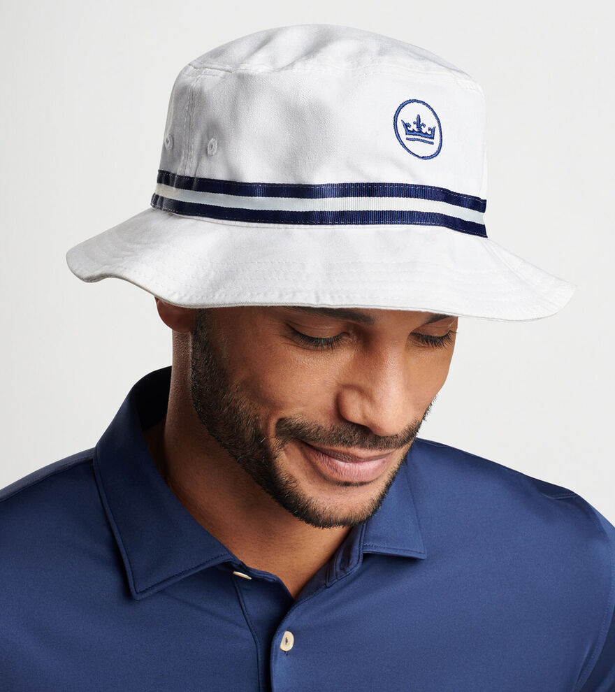 Peter Millar Crown Seal Oxford Bucket Hat image number 2