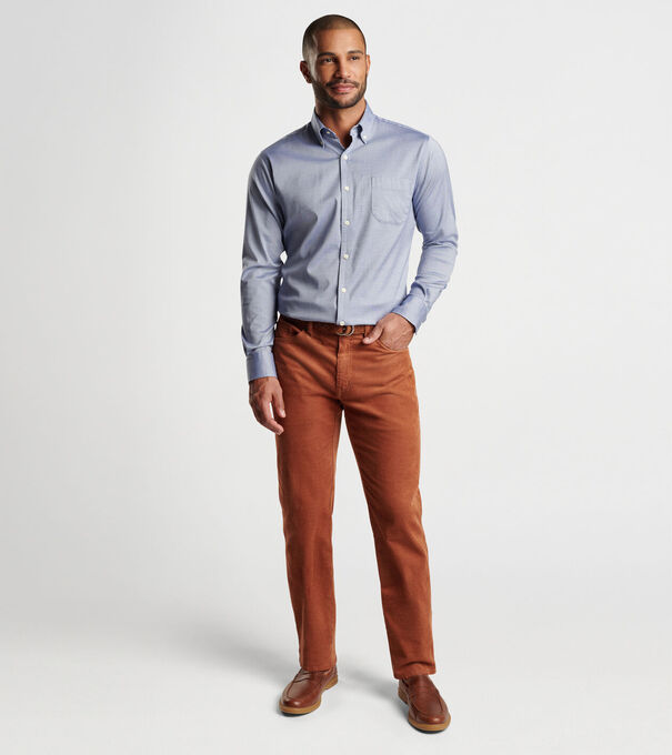 Campbell Perfect Pinpoint Cotton-Stretch Shirt