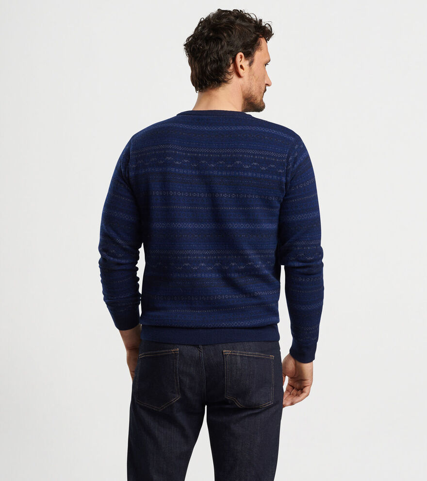 Midnight Fairisle Crewneck Jumper image number 3