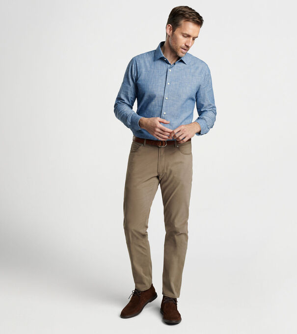 Delvin Twill Five-Pocket Trouser