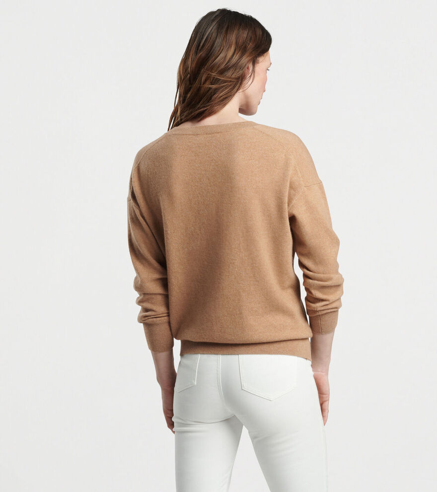 Women's Artisan Crafted Cashmere V-Neck Jumper image number 3