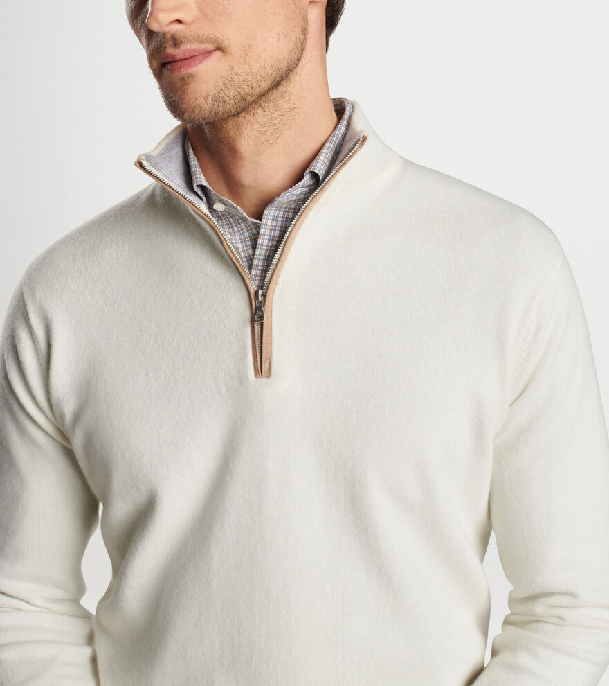 Artisan Crafted Cashmere Flex Quarter-Zip image number 5