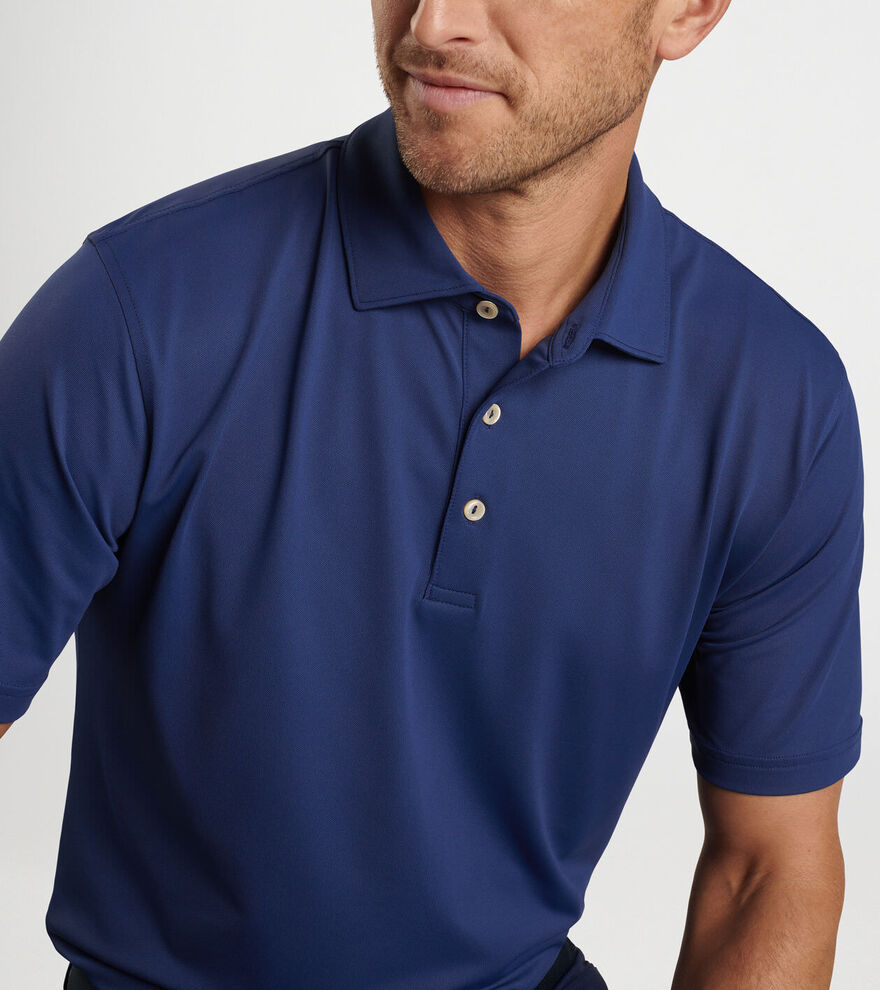 Solid Performance Mesh Polo image number 5