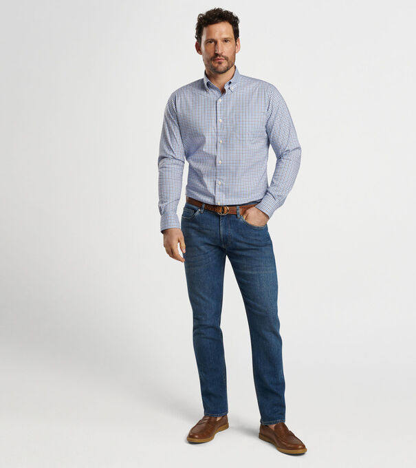 Albert Crown Lite Cotton-Stretch Shirt