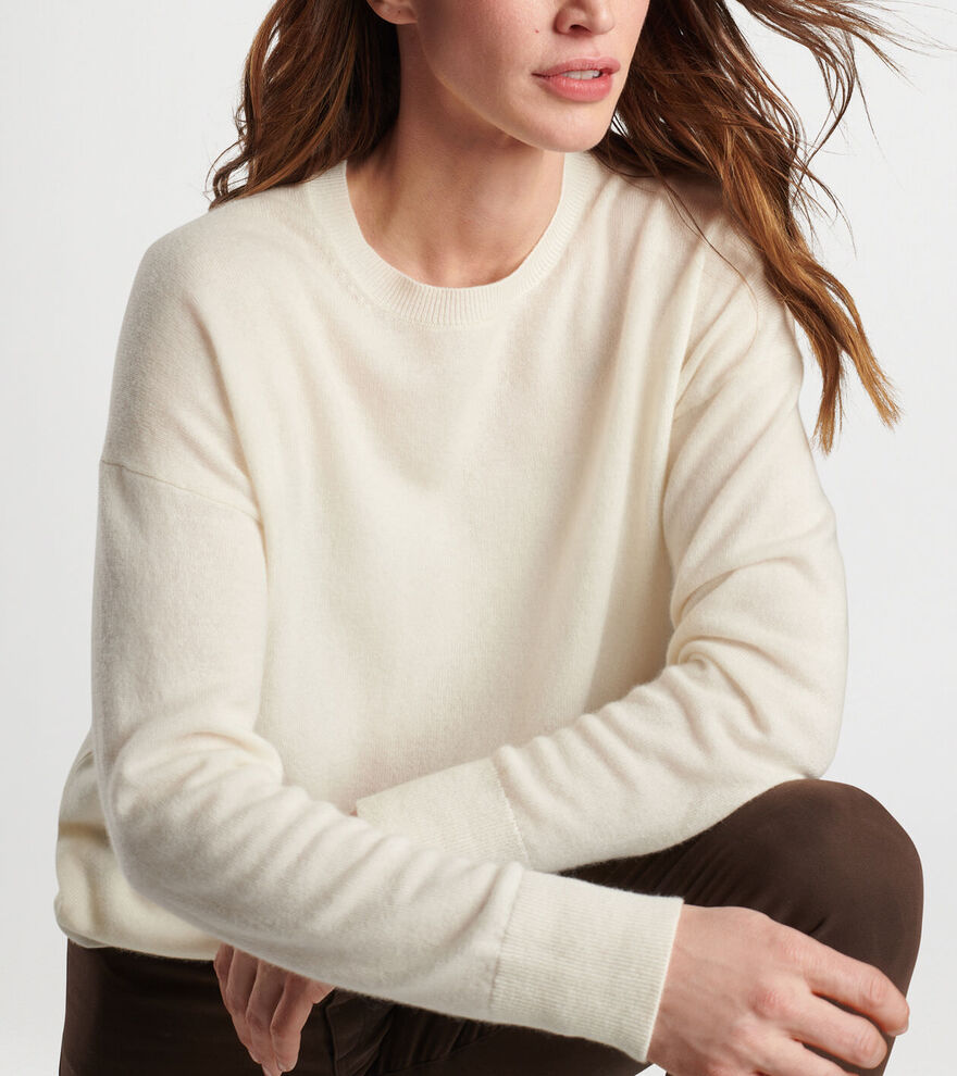 Women's Artisan Crafted Cashmere Crewneck Jumper image number 5