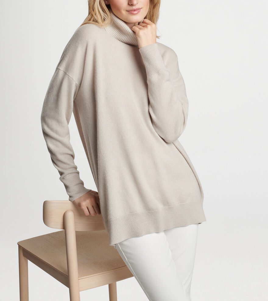 Women's Artisan Crafted Cashmere Turtleneck Jumper image number 4