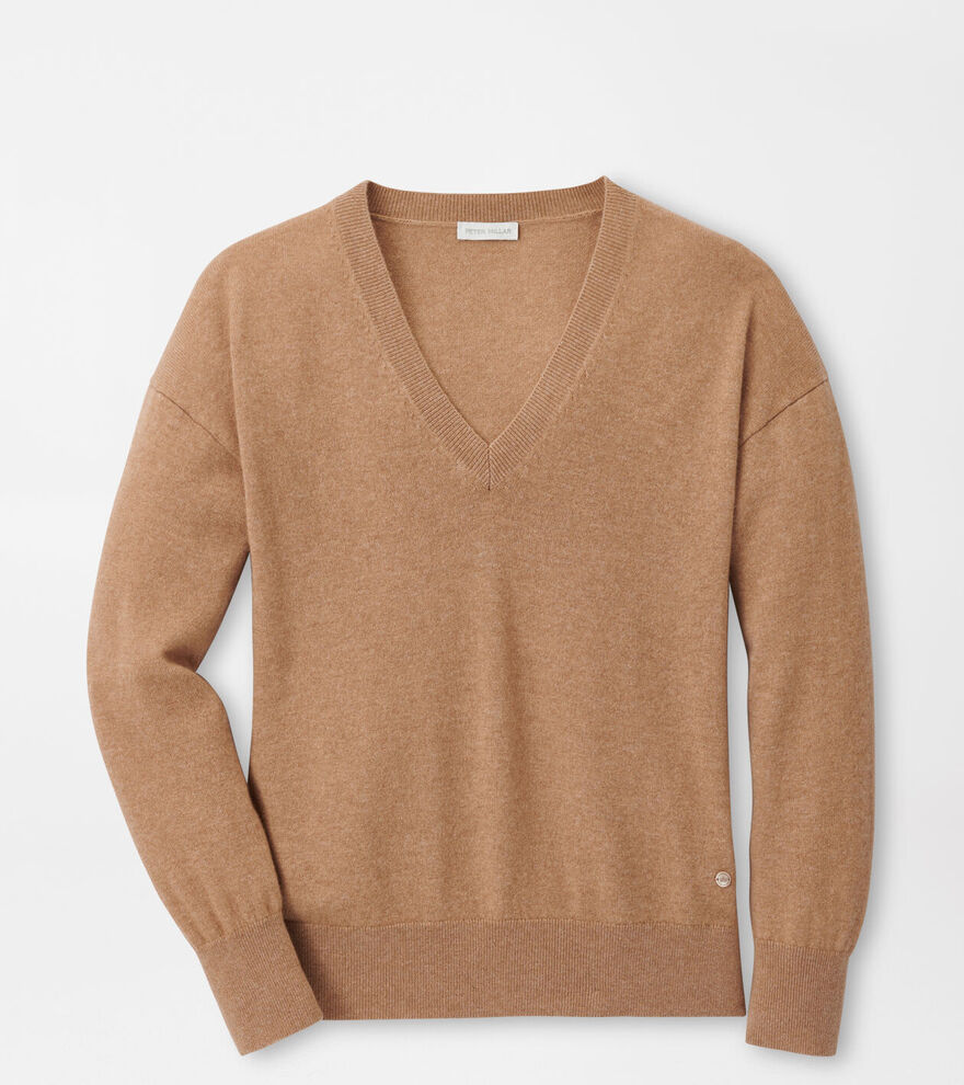 Women's Artisan Crafted Cashmere V-Neck Jumper image number 2