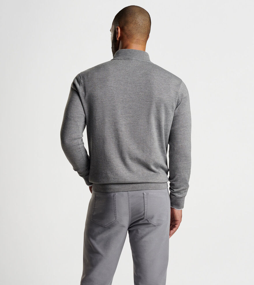 Canton Stripe Quarter Zip Jumper image number 3