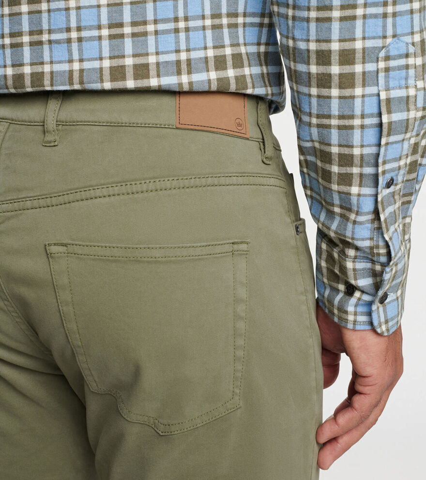 Signature Sateen Five-Pocket Trouser image number 4