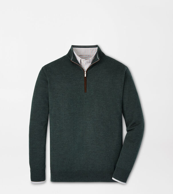 Autumn Crest Suede Trim Quarter-Zip