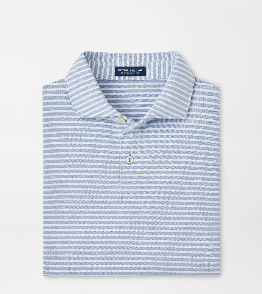 Albatross Stripe Cotton Blend Piqué Polo image number 1