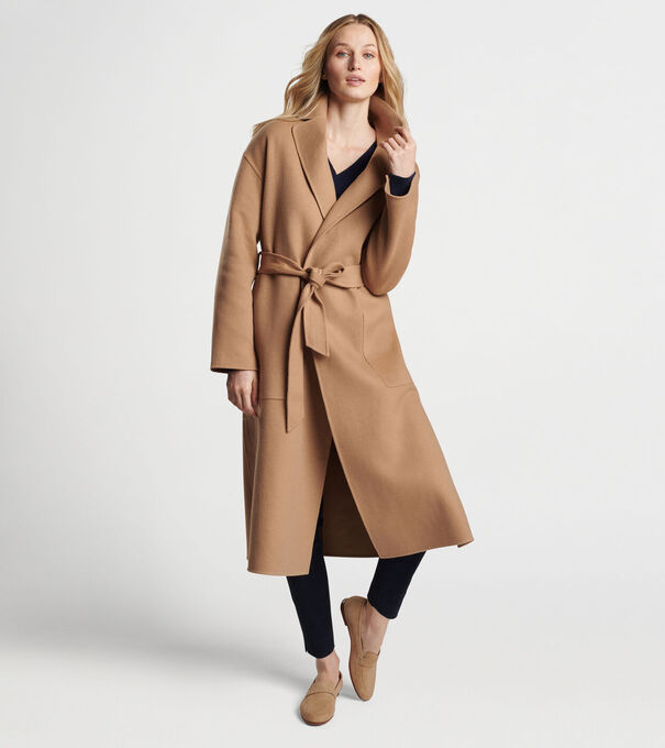 Women's Artisan Crafted Cashmere Belted Coat