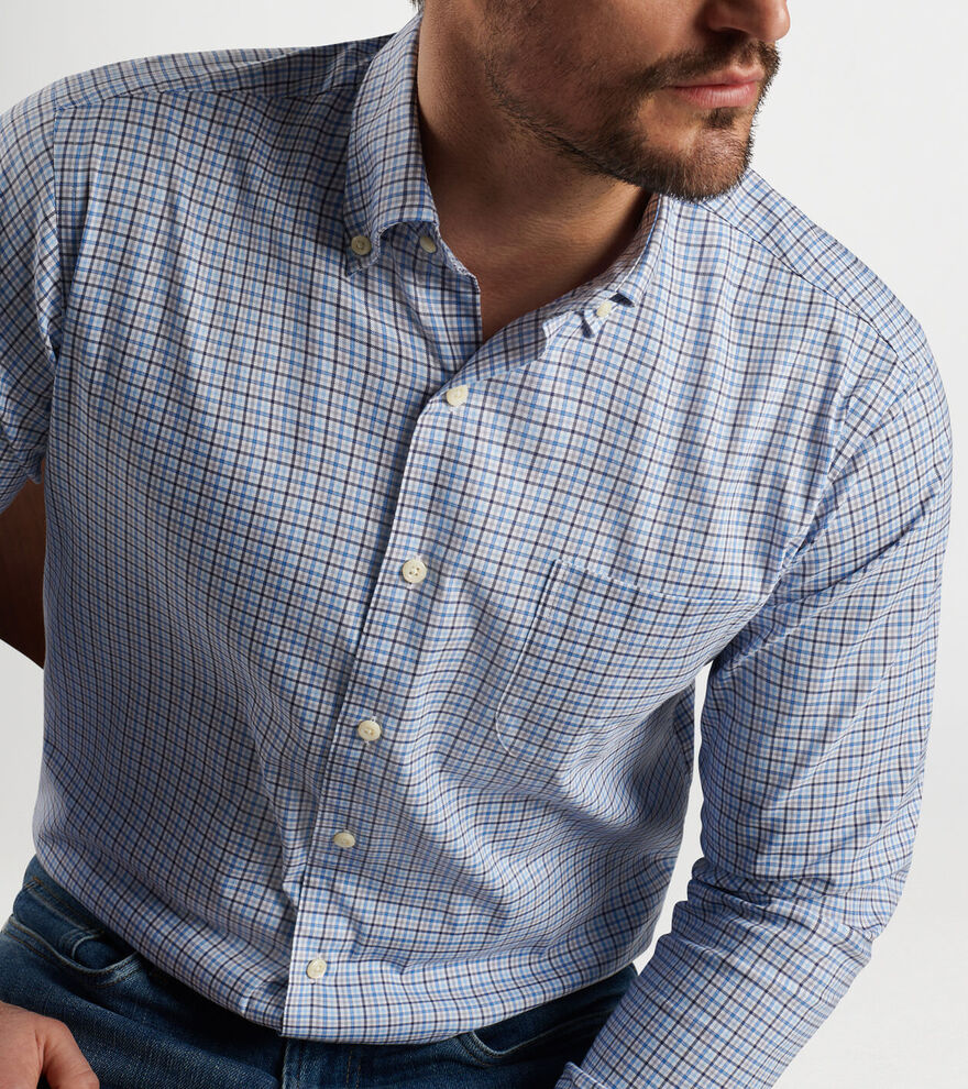 Albert Crown Lite Cotton-Stretch Shirt image number 5