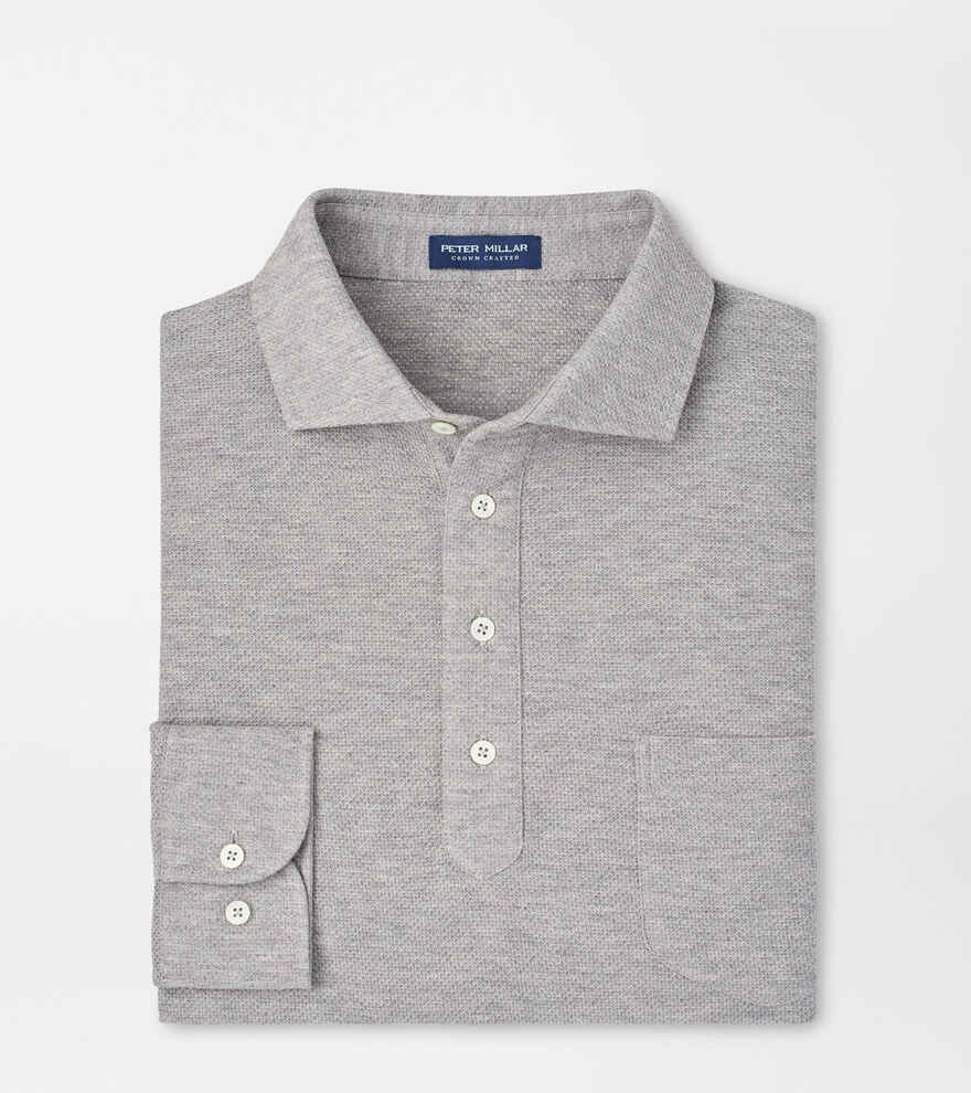 Ramble Long-Sleeve Cotton Cashmere Polo image number 1