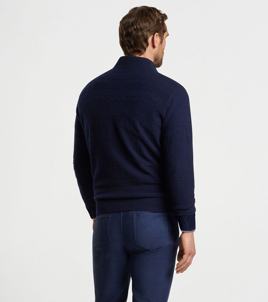 Crescent Texture Quarter-Zip Jumper image number 3