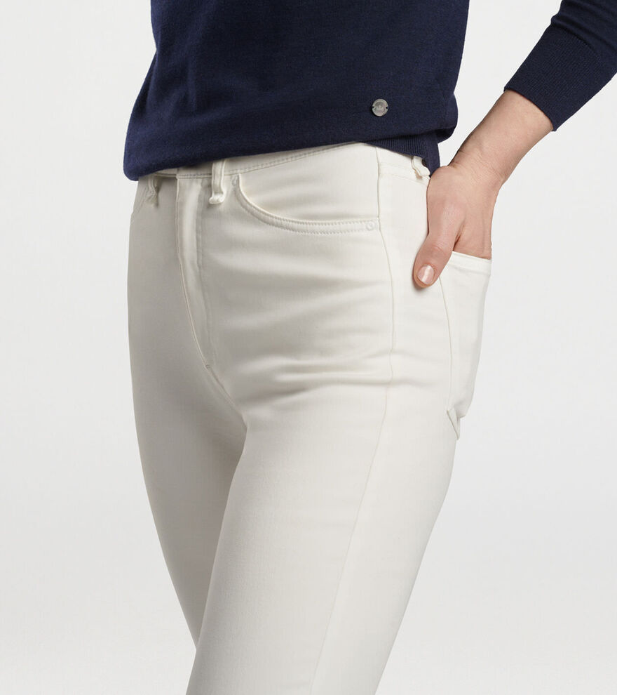 Karlie Stretch Sateen High Rise Trouser image number 4