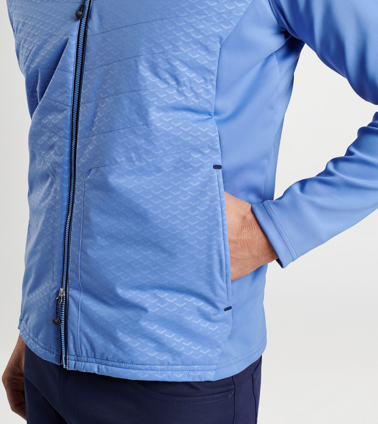 Merge stretch full sale zip hybrid jacket