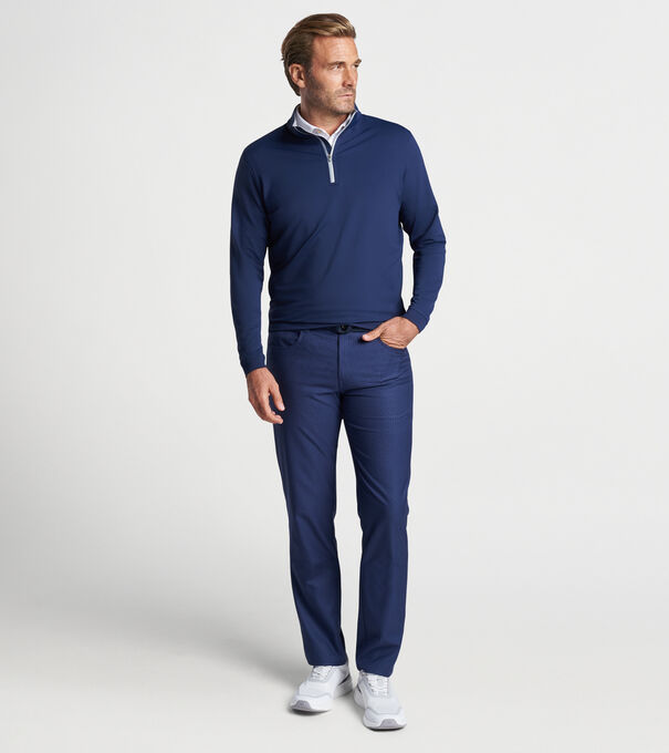 Peter Millar Mens Crown Merino Quarter Zip Golf Sweater