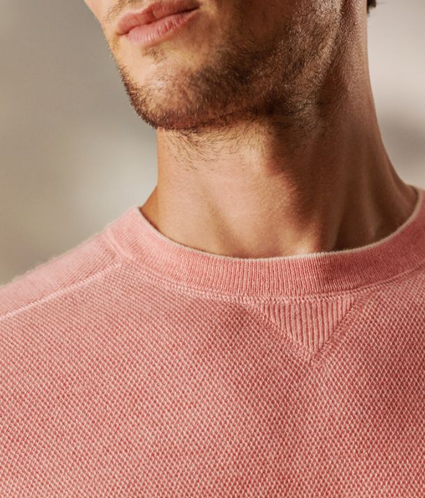 The Voyager Jumper in Peach Bloom