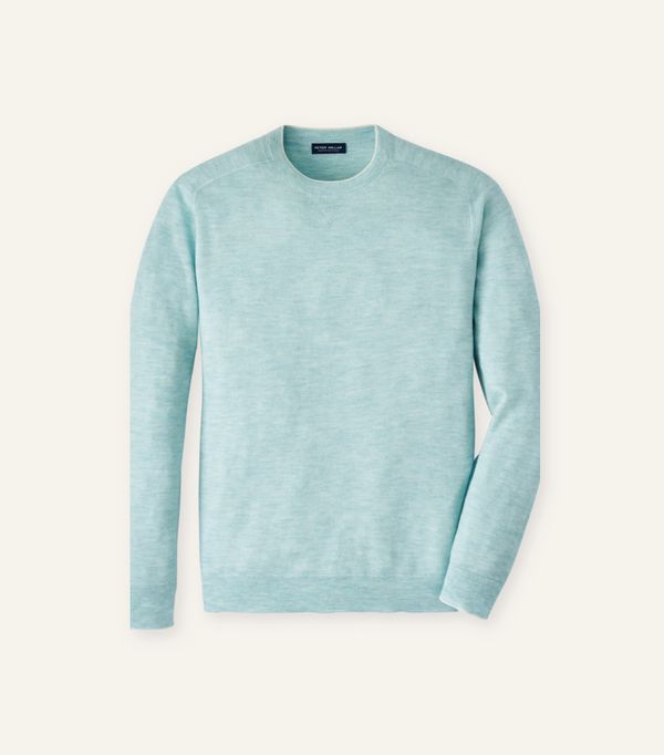 The Voyager Jumper in Iced Aqua